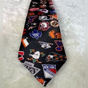 NHL Team Logos Black Tie